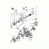 Схема вузла: Стартер для Kawasaki BR125 Z125 Pro