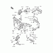 Схема вузла: Кріплення двигуна для Kawasaki ZR400 Zephyr X