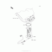 Схема узла: Топливный насос для Kawasaki ZX1000 Ninja 1000