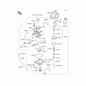 Схема узла: Карбюратор(1/3) для Kawasaki KX500