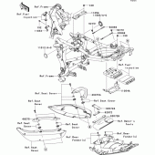 Схема узла: Frame fittings(-jkaex650aba022143) для Kawasaki EX650 Ninja 650 ABS