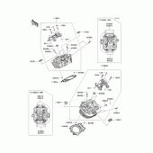 Схема узла: Головка цилиндра для Kawasaki VN1700 Vulcan 1700 Vaquero