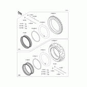 Схема узла: Шины для Kawasaki VN900 VN900 Classic