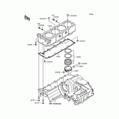 Схема вузла: Циліндр & Поршень для Kawasaki ZR1200 ZRX1200R