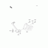 Схема узла: Лапка тормоза для Kawasaki KLE250 Anhelo