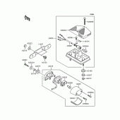 Схема вузла: Задній ліхтар (Стоп сигнал) для Kawasaki KLX250 KLX250
