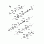 Схема вузла: Трансмісія для Kawasaki EX250 Ninja 250R