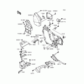 Схема вузла: Кріплення двигуна для Kawasaki VN400 Vulcan Drifter