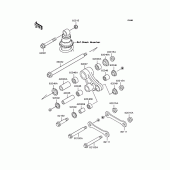 Схема вузла: Задня підвіска для Kawasaki KLE400