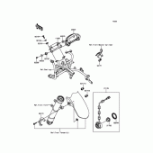 Схема узла: Приборная панель для Kawasaki BX250 NINJA 250SL