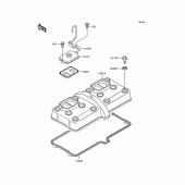 Схема вузла: Клапанна кришка Kawasaki ZX400 ZZR400