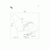 Схема узла: Сиденье для Kawasaki VN1700 Vulcan 1700 Vaquero