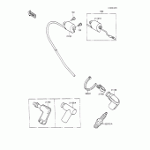 Схема узла: Система зажигания для Kawasaki KX100