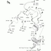 Схема вузла: Brake piping для Kawasaki ZX1000 Z1000SX ABS