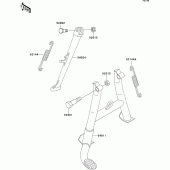 Схема вузла: Stand(s) для Kawasaki ZR1100 Zephyr 1100RS