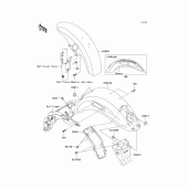 Схема вузла: Крило для Kawasaki VN1600 Vulcan 1600 Mean Streak