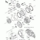 Схема вузла: Зчеплення для Kawasaki VN1700 Vulcan 1700 Voyager