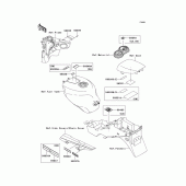 Схема узла: Информационные наклейки для Kawasaki ZX600 Ninja ZX-6