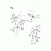 Схема узла: Подвеска/Задний амортизатор для Kawasaki VN2000 VN2000 Classic