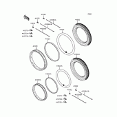 Схема вузла: Колеса (Шини) для Kawasaki BJ250 Estrella RS