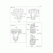 Схема вузла: Болти картера двигуна для Kawasaki ZR750 ZR-7S