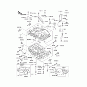 Схема вузла: Картер двигуна (1/2) для Kawasaki EN500 Vulcan 500 LTD