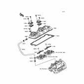 Схема узла: Клапанная крышка для Kawasaki ZX636 Ninja ZX-6R ABS KRT Edition