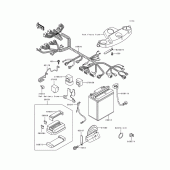 Схема узла: Судовое электрооборудование для Kawasaki ZX600 Ninja ZX-6