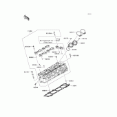 Схема узла: Головка цилиндра для Kawasaki ZX1400 ZZR1400 ABS