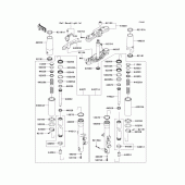Схема узла: Вилка передней оси для Kawasaki VN1700 VN1700 Classic Tourer