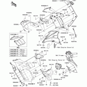 Схема вузла: Cowling(center) для Kawasaki ZX1000 Z1000SX ABS