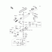 Схема вузла: Кермо & Пульт управління рульовим для Kawasaki KX450 KX450F