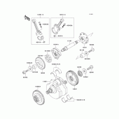 Схема узла: Коленчатый вал для Kawasaki VN1500 Vulcan 1500 Classic FI
