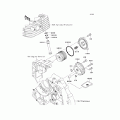 Схема вузла: Масляний насос для Kawasaki KLX125 KLX125