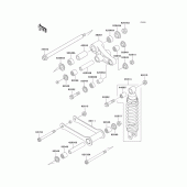 Схема вузла: Підвіска/задній амортизатор для Kawasaki VN800 Vulcan 800 Classic