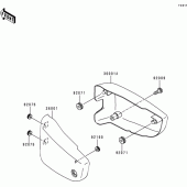 Схема узла: Side covers для Kawasaki VN1500 VN1500 Classic