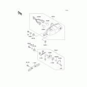 Схема вузла: Taillight(s) для Kawasaki ZX900 Ninja ZX-9R