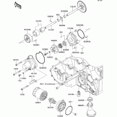 Схема узла: Масляный насос для Kawasaki ZR750 Z750R ABS