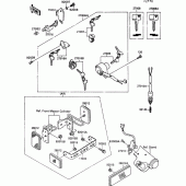 Схема вузла: Замок запалювання для Kawasaki VN1500 VN-15 SE