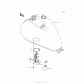 Схема вузла: Паливний насос для Kawasaki VN900 Vulcan 900 Custom