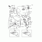 Схема узла: Топливный бак (ZX400-N1) для Kawasaki ZX400 ZZR400