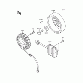 Схема вузла: Генератор для Kawasaki ZR400 ZRX