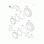 Схема вузла: Шини для Kawasaki VN800 Vulcan 800 Classic