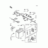 Схема вузла: Електроустаткування для Kawasaki KLE400