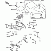 Схема вузла: Сидіння (zg1000-a9) для Kawasaki ZG1000 1000GTR