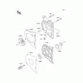 Схема вузла: Водяний насос для Kawasaki EN500 Vulcan 500 LTD