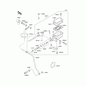 Схема вузла: Головний циліндр зчеплення для Kawasaki ZX1100 GPZ1100