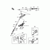 Схема узла: Руль & Пульт управления рулевой для Kawasaki EX650 Ninja 650 ABS