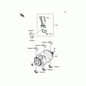 Схема вузла: Колінчастий вал для Kawasaki EN650 Vulcan S