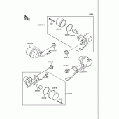 Схема узла: Поворотники для Kawasaki KL250 KL250 Super Sherpa